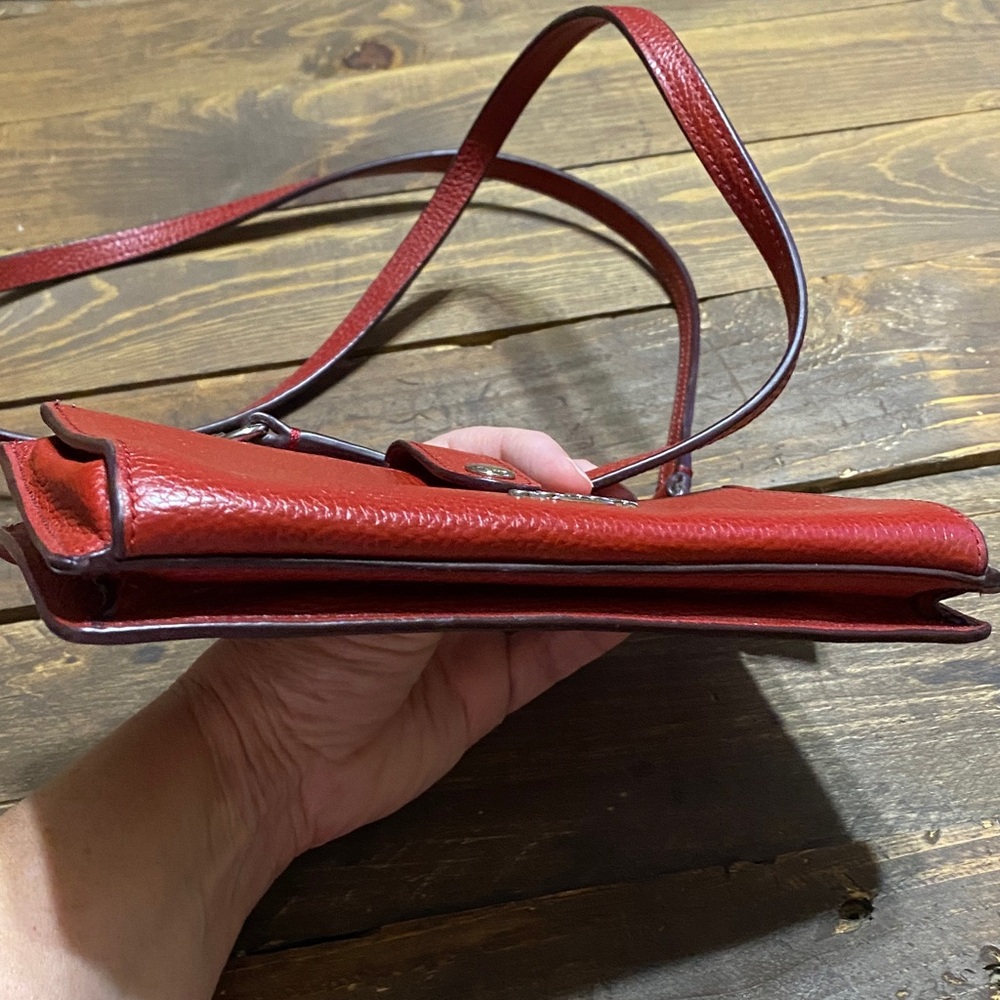 Coach Noa Pop Up Messenger Crossbody Bag in Pebble Red Leather - Picture 5 of 16
